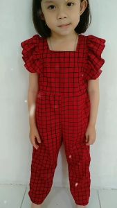 Daigo Jane Mustard Jumpsuit Overall Baju Anak Perempuan 2 3 4 5 Tahun Voxy Spandex Style Korea Lucu