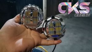 Lampu Daymaker LED Projie 25 inch Putih Kuning Lampu Projie Utama 2.5 inch Universal 2 Led Lensa