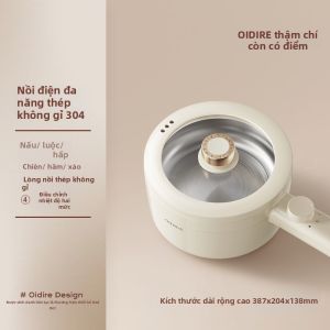 Oidire | Nồi Điện Đa Năng Mini để Sử Dụng tại Nhà hoặc Ký Túc Xá Nồi Hấp