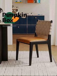 NANGUAHEZI | Vintage Style Wooden Dining Chair Comfort Soft Upholstered
