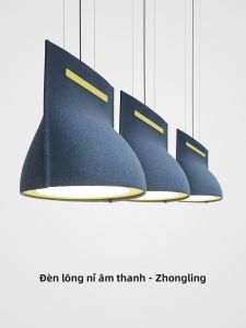 LANGJIAO | Sound Absorbing Modern Stylish Pendant Light Blue Cone