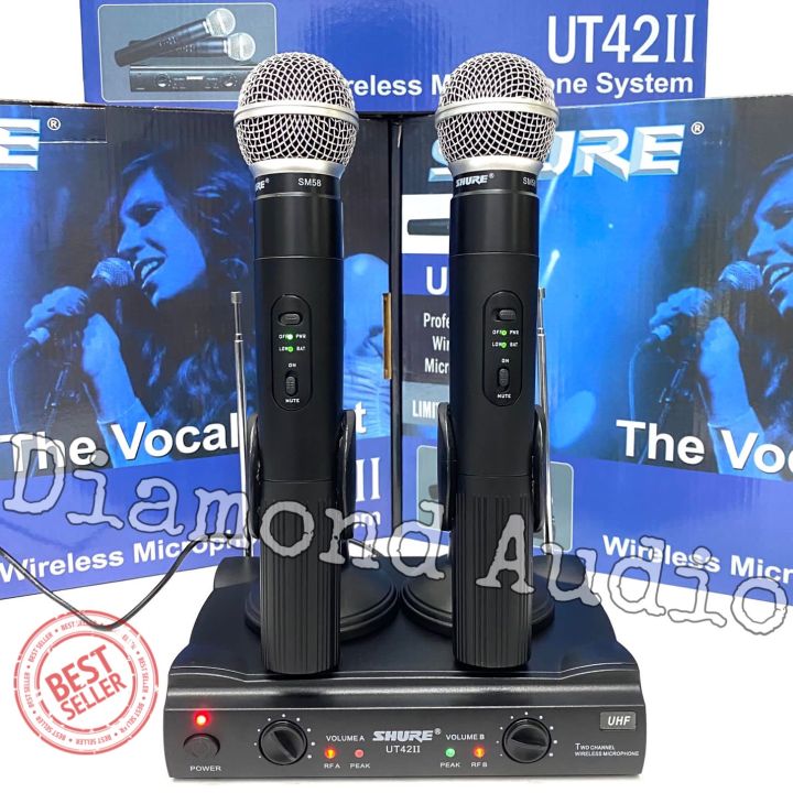 mic wireless shure ut42 ii handheld bisa cod Lazada Indonesia