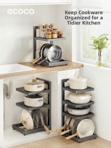 ecoco | Kitchen Pot Storage Rack Stainless Steel Multi-Layer