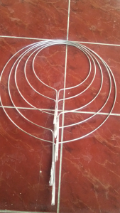 ring serok ikan + bahan as stainless tebal 3 mm + serokan ikan stainless padat + jaring serok