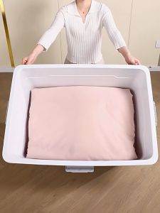 SALVO Empty Transparent Storage Box Photos Small Card Classification Desktop Stackable Plastic Storage Box