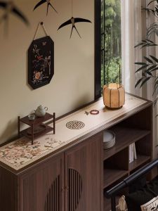 Red Leather Side Cabinet Pad: A Waterproof & Heat Insulation Solution