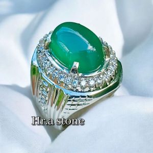 CINCIN BATU GIOK HIJAU KRISTAL SUPER KUALITAS