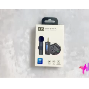 COD CEPAT TaffSTUDIO Microphone Wireless Clip Jack 3.5mm / Clip On Mic Wireless Vlogging Singing 3.5mm - K35 Pro