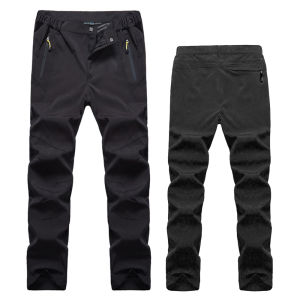 TRVLWEGO Mens Hiking Work Pants Trekking Spring Lightweight Waterproof Quick Dry Outdoor Mountain Pant Fishing Camping