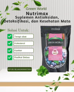 Green World Blueberry Nutrimax - Suplemen Antioksidan Detoksifikasi dan Kesehatan Mata – 10 Sachet