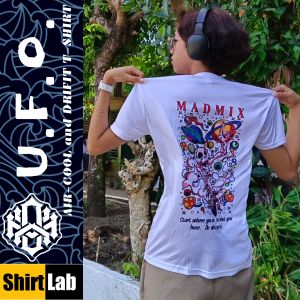 Shirtlab Clothing UFO Design Drifit ActiveDry T-Shirt for Men & Women – Quick Dry Lightweight Breathable Sublimation Print Casual Sports Shirt