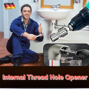 Plastic Pipe Inner Hole Opener Threading Tool For Hand Electric Drills Dualhead Splitter
