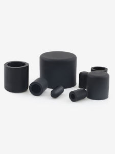 Black Silicone Rubber Tube Cap High Temperature Resistant Sealed Collision Proof round Pipe End Protector GH Silicone Caps