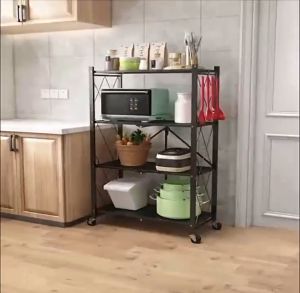 ชั้นวางเอนกประสงค์ 2-5ชั้น พับเก็บได้ ชั้นเหล็ก ชั้นวางแข็งแรง ระบายน้ำได้ ชั้นวางของครัว