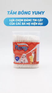 [Lố 12 hộp] Tăm bông vệ sinh trẻ em YUMY newborn hộp nhật đứng size M [TB01-127] hộp 280 que