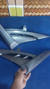 Cover Tutup Box Accu Aki Yamaha Vixion Old Lama Carbon