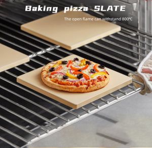 Pizza stone baking stone 12X12 inch heavy rectangular engineering tuff cordierite perfect for oven and grill