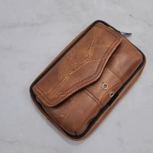 กระเป๋าใส่มือถือสอดเข็มขัดแนวนอน 2 ช่อง มีแบบหนัง กับ แบบผ้า ใช้งานสะดวก ขนาด 4x6.5 นิ้ว