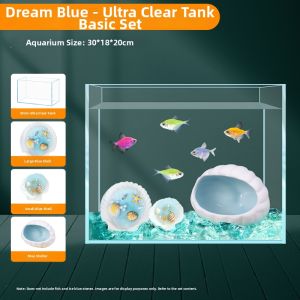 CHONGXIAOSHUAI | Natural Scallop Shell Fish Tank Decorative Ornament Set