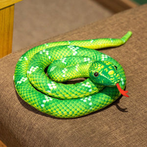 Childrens Simulated Snake Plush Toy Prank Play Props Creative Cartoon Doll Boy Gift Soft Fabric Home Garden Decor