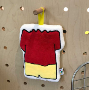 ผ้าเช็ดมือกันน้ำสำหรับเด็ก ผ้าฝ้ายขนแกะสีส้ม ทรงสี่เหลี่ยมเล็ก ใช้ในครัว ผ้าเช็ดมือแบบแขวนได้ ผ้าเช็ดมือลายการ์ตูนน่ารัก