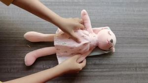 Gấu Bông Thỏ Ngủ Dễ Thương 35CM/14inch Đồ Chơi Nhồi Bông Cho Trẻ Em Chất Liệu Bông PP Dành Cho Cả Bé Trai Và Bé Gái Độ Tuổi 3-6 Tuổi