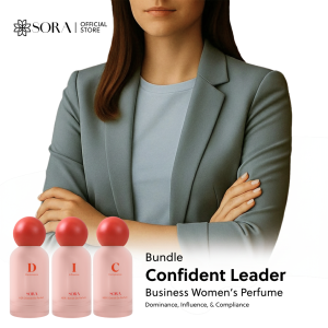 SORA Bundling Confident Leader D+I+C - Parfum Wanita Businesswoman 50ml Extrait De Parfum