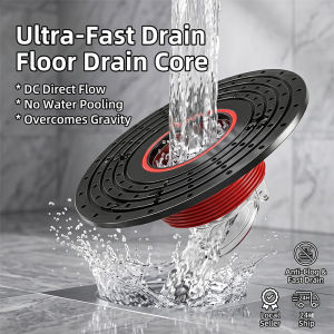 Rapid Drainage Magnetic Floor Drain Core Anti-Odor Bathroom Filter & Toilet Trap 100mm Trimmable Design  Universal