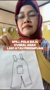 **【COD】Pola Overal Anak Laki Laki | Pola Baju Kemeja Anak | Pola Instan | Pola Jiplak | Pola Jahitan Lengkap Firdaus Busana**
