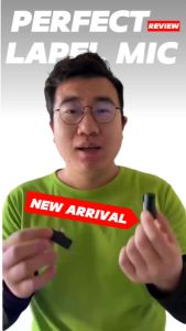 Shisuo S11 Wireless Lavalier Microphone with Charging Case Lapel Mic Portable Rechargeable Type-C