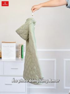 Áo Phao nữ CARDINA chất liệu vải gió cao cấp chống nhăn mềm mại trần bông nhẹ giữ nhiệt tốt 4PLF01