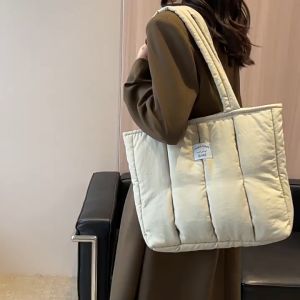 Puffy Tote Bag Wanita Eri Tas Bahu Kuliah Muat Laptop Puffy Bag Import Premium Korean Style TB018 ERI