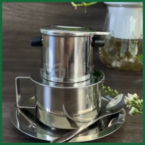 Bộ cốc ly uống trà cà phê 200ml cách nhiệt inox 304 phong cách Châu Âu sang trọng Mixmore