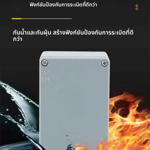 กล่องโลหะกันน้ำ IP67 สำหรับภายนอกอาคาร ทนความร้อนสูง ผลิตจากอลูมิเนียมหล่อ พร้อมรูติดตั้งสำหรับโรงงาน กล่องรวมสายไฟฟ้า
