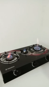 DOUBLE BURNER GLASS GAS STOVE CX-221G