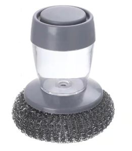 Combo 2 Dụng Cụ Cọ Rửa Chén Bát Xoong Nồi Bếp Ăn Có Bình Đựng Xà Phòng