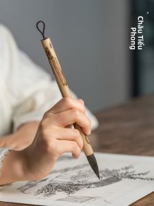 ZHANGXIAOFENG | Cọ Thư Pháp Hình Chuột Màu Xám để Luyện Tập Vẽ Đường Sơn Mài Tranh Trung Quốc Tô Màu Đánh Sáng Chi Tiết Dành cho Người Mới Bắt Đầu Học Sinh