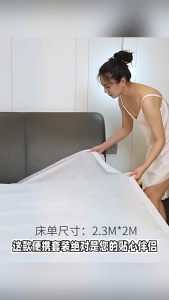 Disposable Bed Sheet Set 3/4 Piece Portable Non-woven Bedding Set Travel Supplies