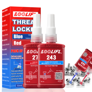 LOOLIFL | Medium strength and high strength thread locking agent resistant to high and low temperature preventing loosening and corrosio