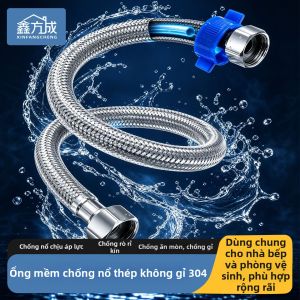 XINFANGCHENG | Ống Nước Dẻo Chống Áp Suất Mạ Inox 4