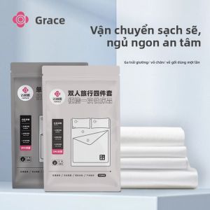Disposable Bed Sheet Set for Travel Single Use