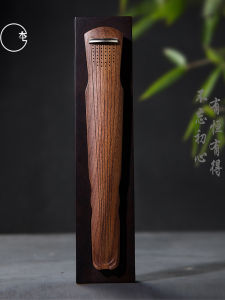 Benzhi Ancient Guqin Shaped Wooden Incense Player Creative Aromatic Sound Speaker Incense Burner Handmade for Home Office Tea Ceremony