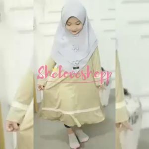 Alfasya Jilbab Khimar Ceruti Anak Pita Premium Al Fasya Khimar Jilbab Bocah Ceruty 2layer Kerudung Kids Hijab Anak Alfajril Al Fajril Muslimah Kerudung Kids Jilbab Anak Murah