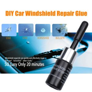 Car Windshield Repair Kit Automotive Glass Crack Chip Fix Tool Windscreen Repair Car Glass Repair Fluid Glue Set Resin Glue Phone Screen Fix Ubat Cermin Retak