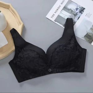 Ice Silk Deep V Women Bra Wire Free Extra Comfortable