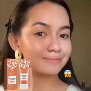 EELHOE  Krim Tanpa Solek Pencerah   Mencerahkan Tona Kulit Menyembunyikan Bintik dan Tanda Jerawat Krim Muka Malas Semulajadi Bukan Putih