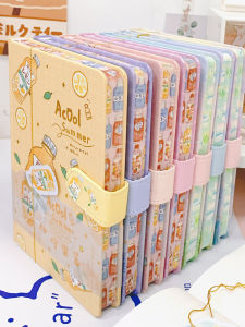 สมุดบันทึกนักเรียนสุดน่ารัก สมุดบันทึกวันที่ เนื้อหาแบบฟอร์มจดบันทึกขนาด A5 ปกแข็ง 100 หน้าขึ้นไป เหมาะสำหรับเยาวชนและนักศึกษา