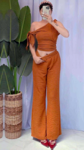 PLAIN BARKCREPE ROMA TERNO FREE SIZE FIT FROM SMALL UP TO XL