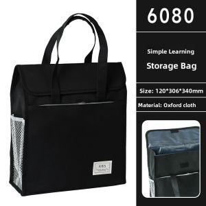 Large Capacity Canvas Art Supplies Storage Bag Tutoring Class Book Bag Handheld Oxford Cloth Student Homework Bag Boys Girls