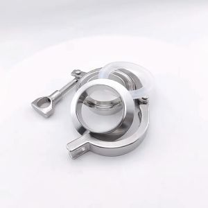 1 Set Sanitary Pipe Weld Ferrule Stainless steel 1.5 2 Chuck End Assembly PTFE Gasket Set